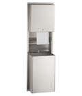 Bobrick B-39747 Recessed Automatic, Universal Roll Paper Towel Dispenser / Waste Receptacle-18-Gal. — product view