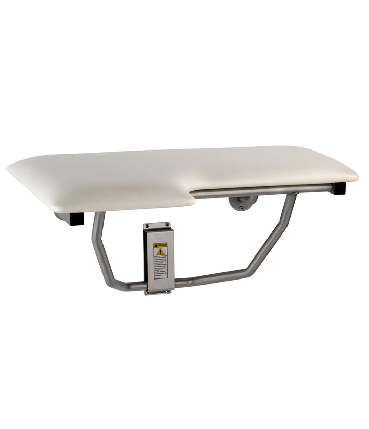 Bobrick B-517 Folding Shower Seat, Padded – Right Hand — product view