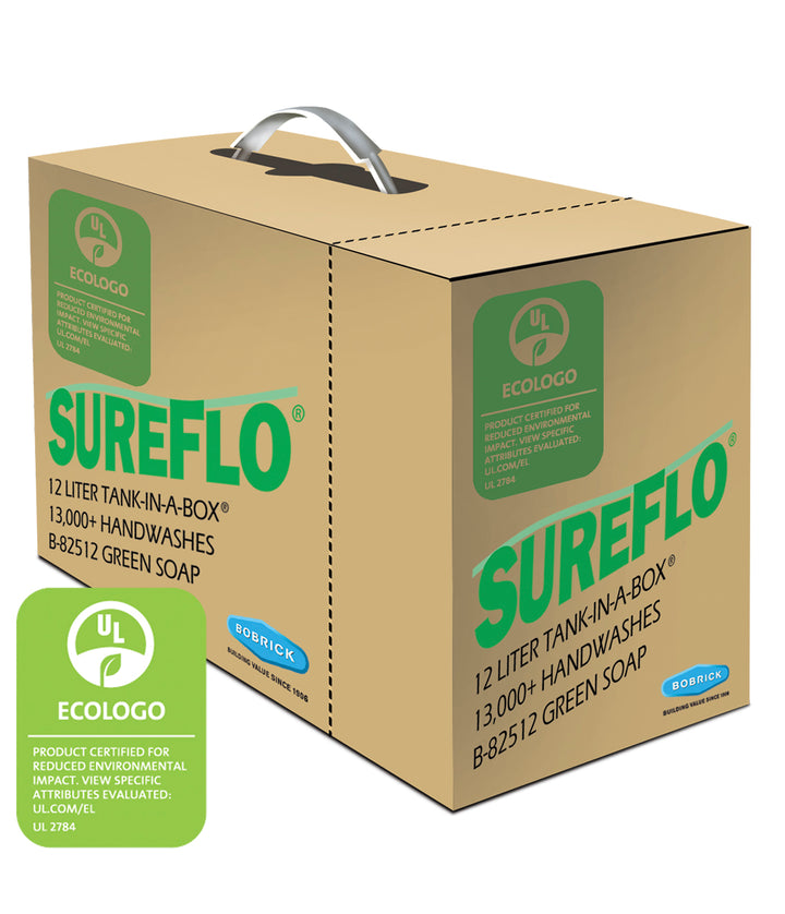 Bobrick B-82512 EcoLogo Green Soap Cartridge, Foam, 12 Liters — product view