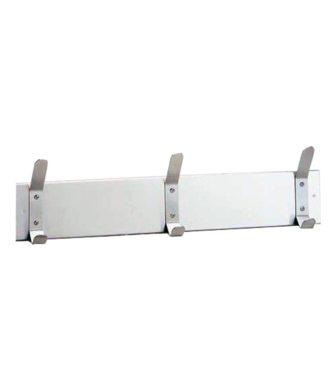 Bobrick B-232×24 Hat and Coat Hook Strip, 24 in. — product view