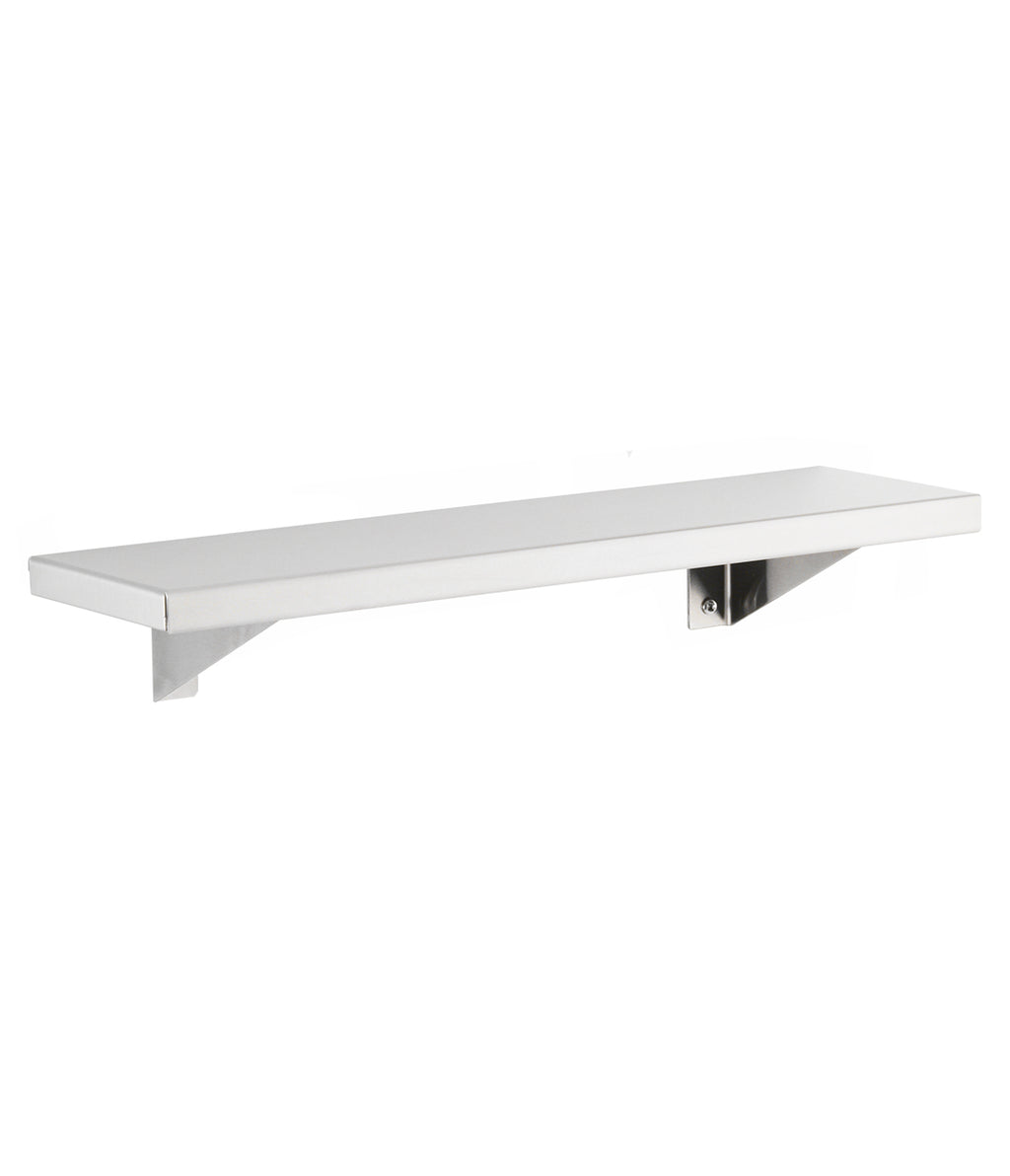 Bobrick B-298x18 Stainless Steel Shelf – 8" Wide x 18" Long — product view
