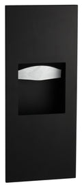 Bobrick B-36903.MBLK Paper Towel Dispenser and Waste Receptacle, Matte Black — product view