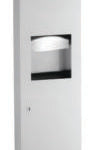 Bobrick B-380349 Surface-Mtd. Paper Towel Disp., Waste Receptacle — alternate view 2