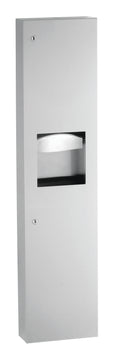 Bobrick B-380349 Surface-Mtd. Paper Towel Disp., Waste Receptacle — product view