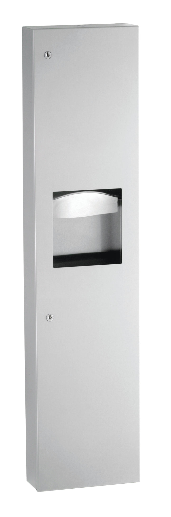 Bobrick B-380349 Surface-Mtd. Paper Towel Disp., Waste Receptacle — product view