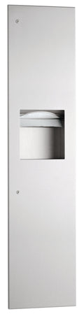 Bobrick B-3803 Recessed Paper Towel Dispenser and Waste Receptacle — product view