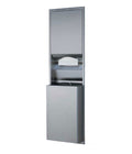 Bobrick B-3942 Convertible Semi-Recessed Paper Towel Disp./Waste Recep. – 12-Gal. — product view