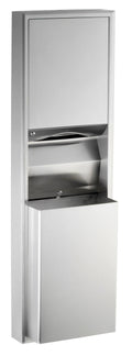 Bobrick B-3949 Convertible Surface-Mounted. Paper Towel Disp./Waste Recep.-12-Gal. — product view