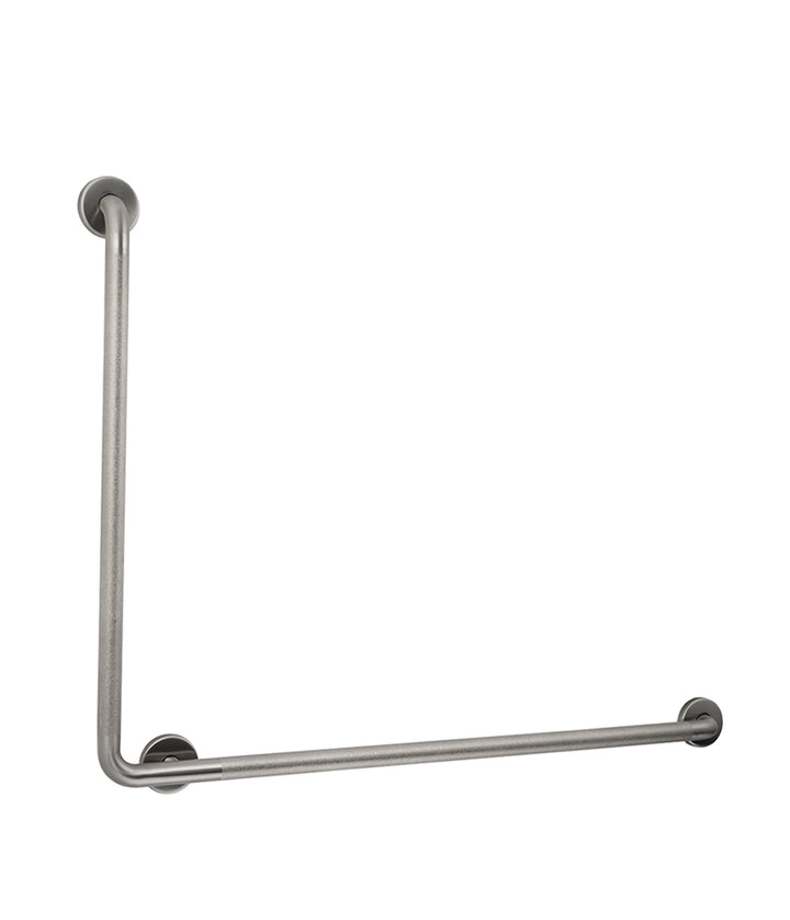 Bobrick B-5854.99 L-shaped grab bar 40"x30", Left, Peened — product view