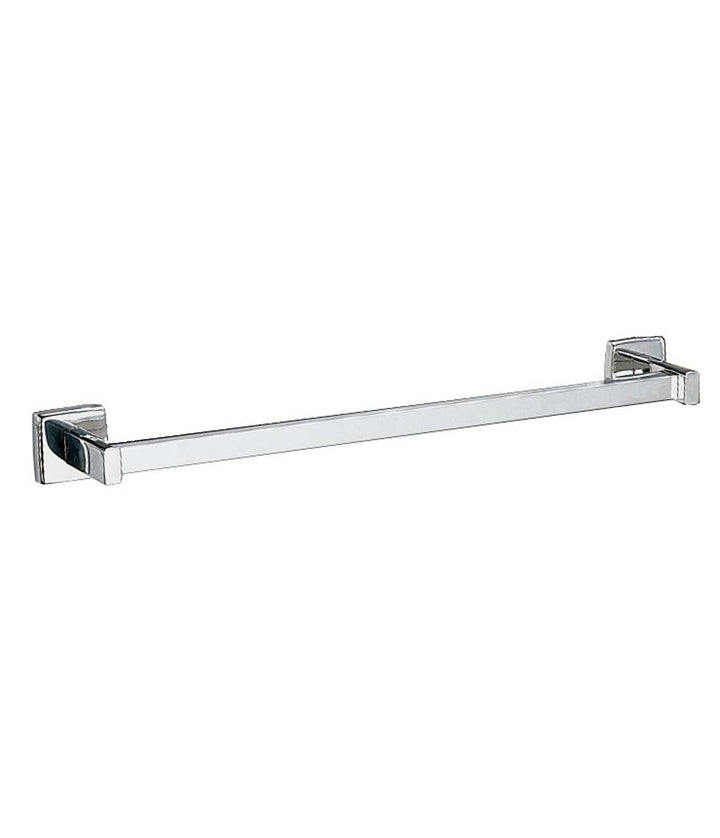 GAMCO 7673X18 3/4" Square Towel Bar -Bright-Polished Stainless Steel Finish — product view