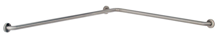 Bobrick B-6897.99 2-Wall, Toilet Compt. Grab Bar – 42" x 54", Peened Grip — product view