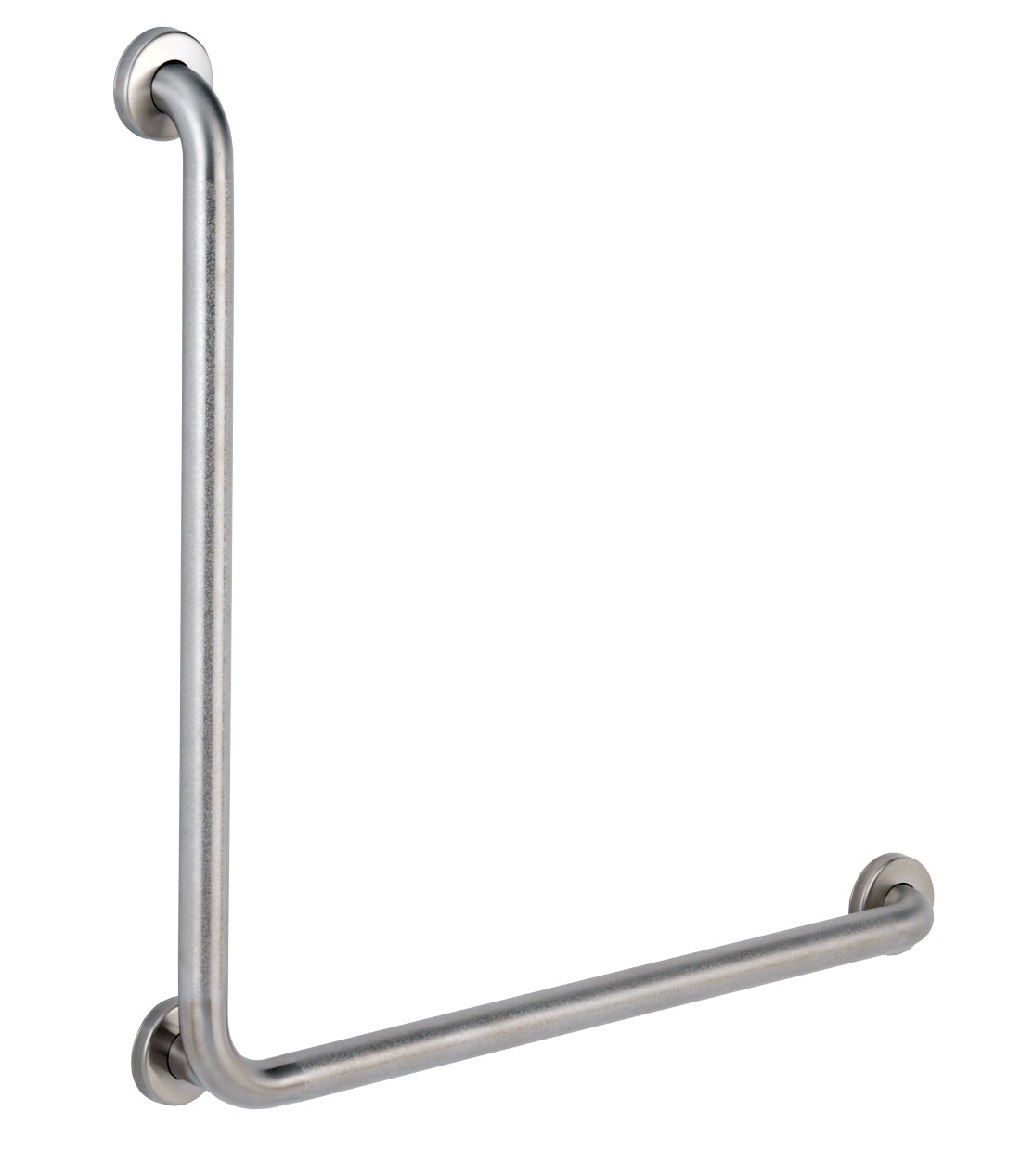 Bobrick B-6898.99 L-Shape, 90 Degree Grab Bar – 30" x 30", Peened Grip — product view
