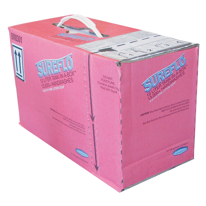 Bobrick B-81212 Pink Lotion Soap Cartridge, Liquid, 12 Liters — product view