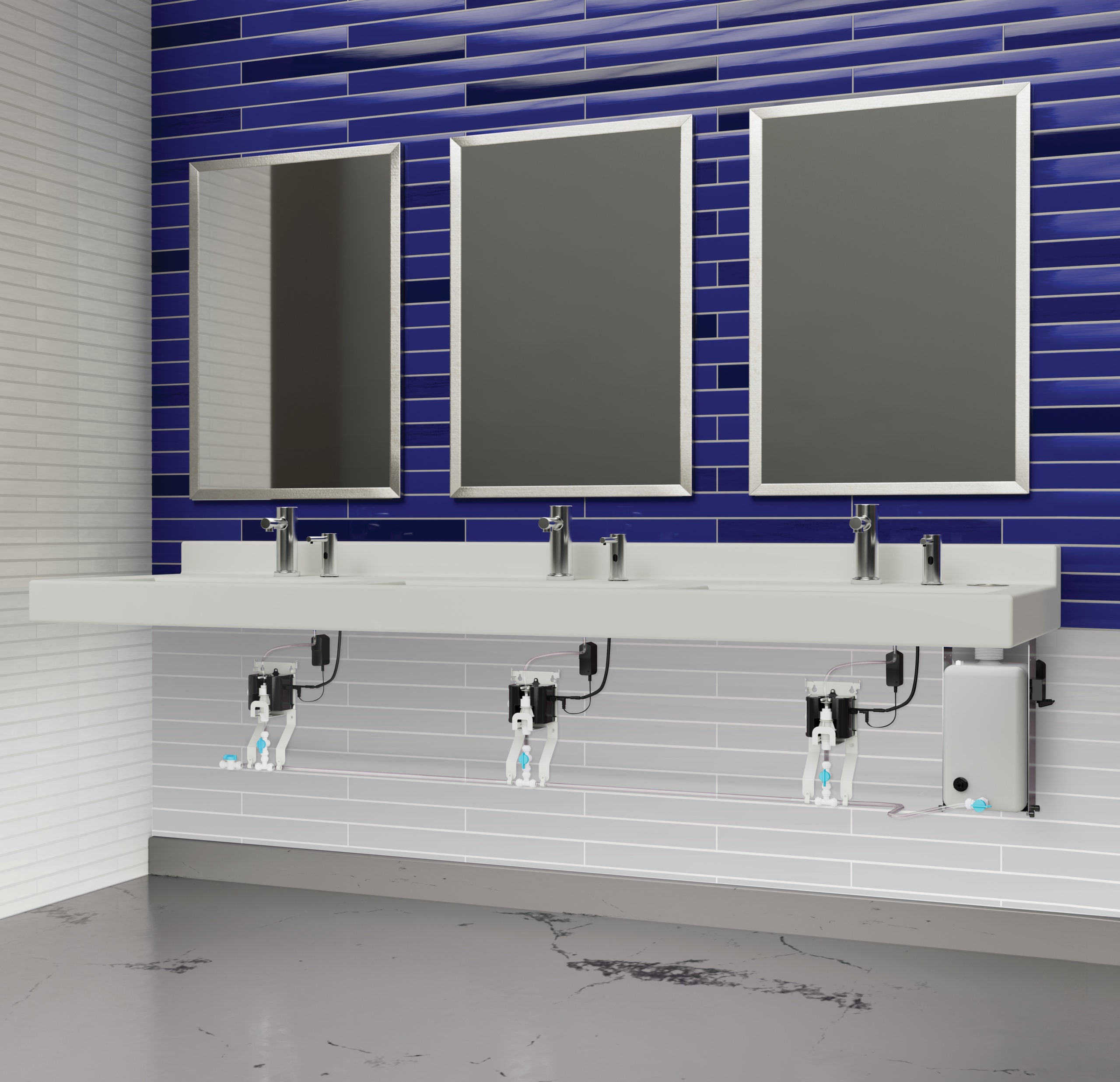 Bobrick B-820 Multi-Feed Soap Reservoir — alternate view 2