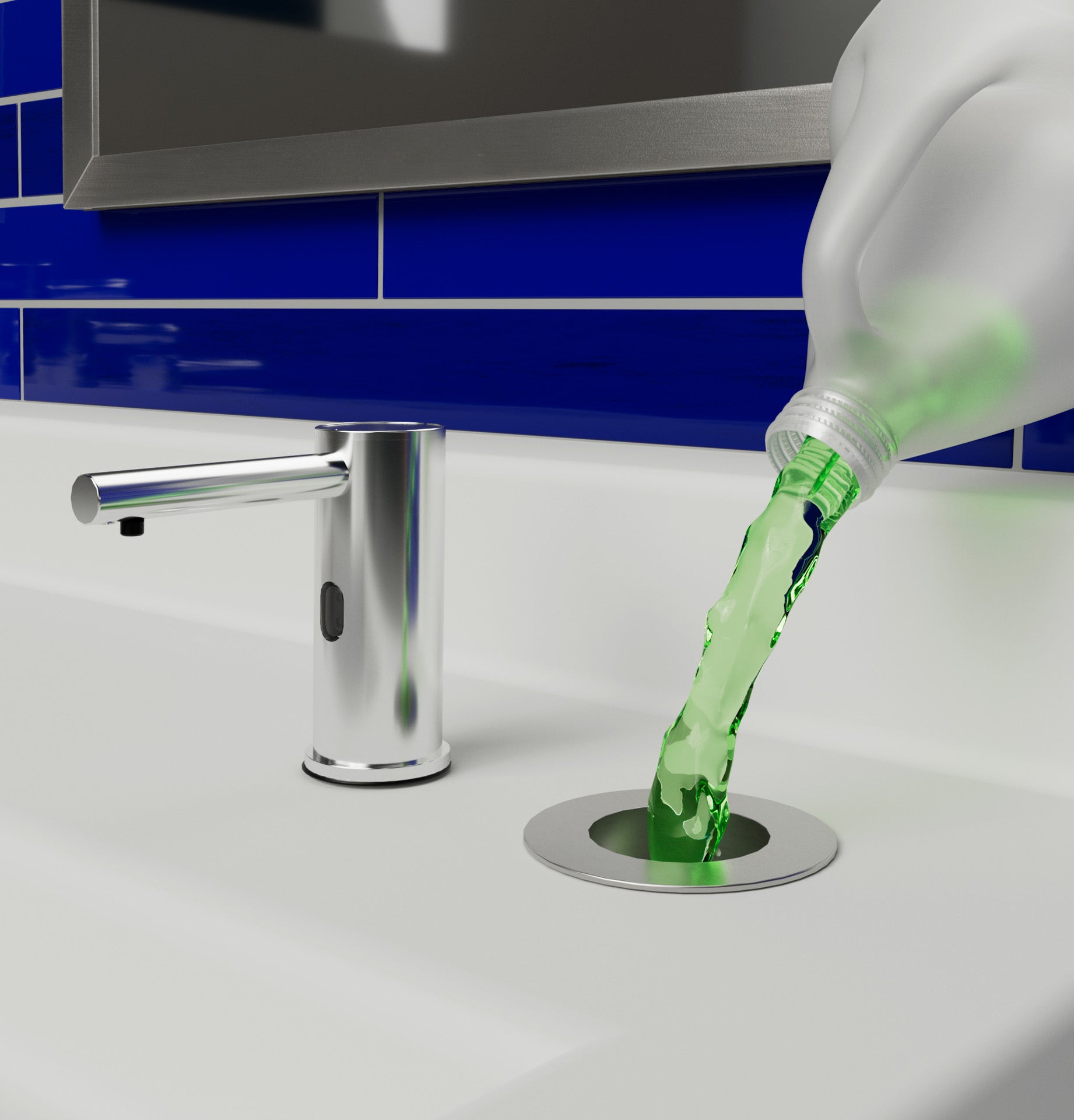 Bobrick B-820 Multi-Feed Soap Reservoir — alternate view 3