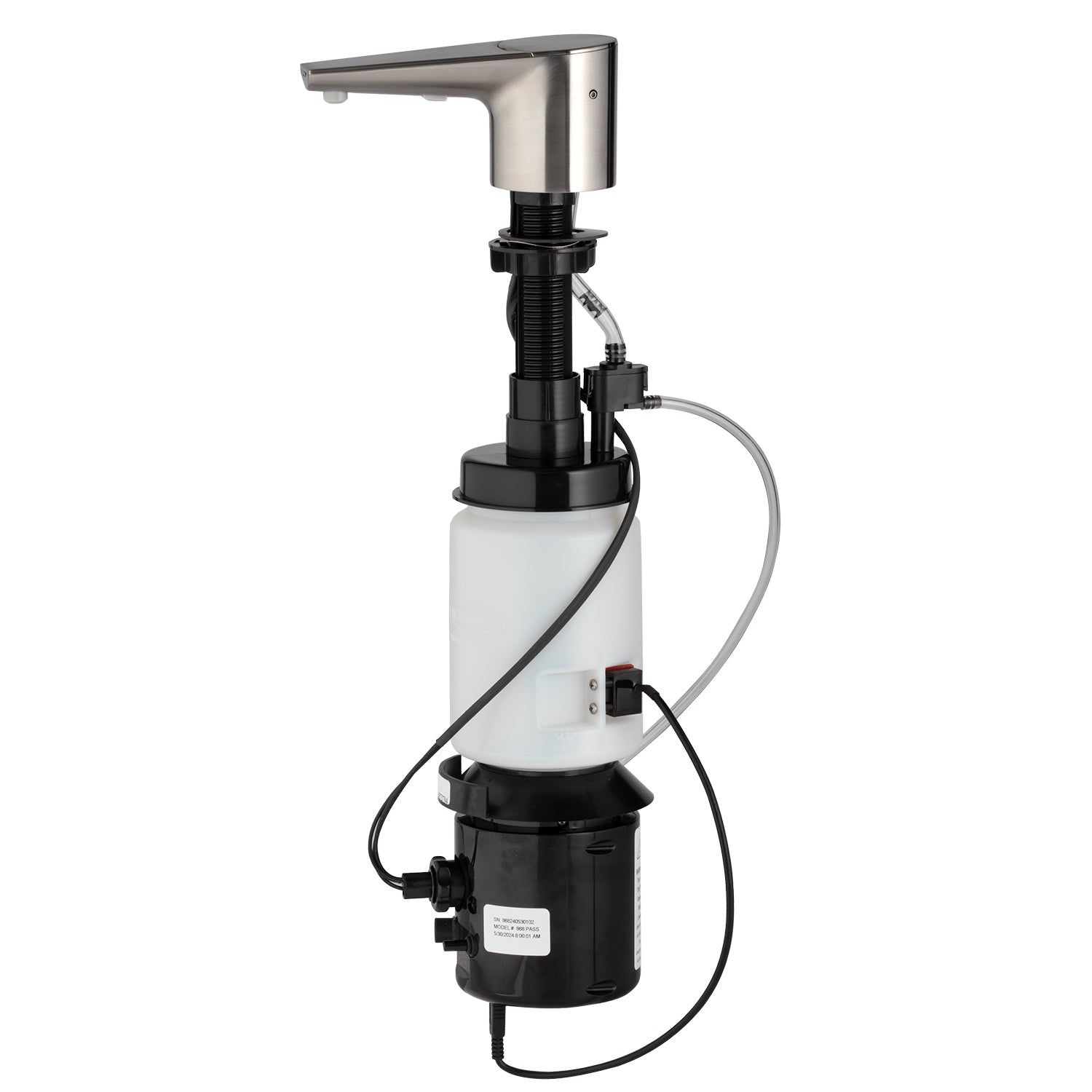 Bobrick B-865 NEW: Designer Series Automatic Top Fill Foam Soap Dispenser, Brushed Nickel — alternate view 5