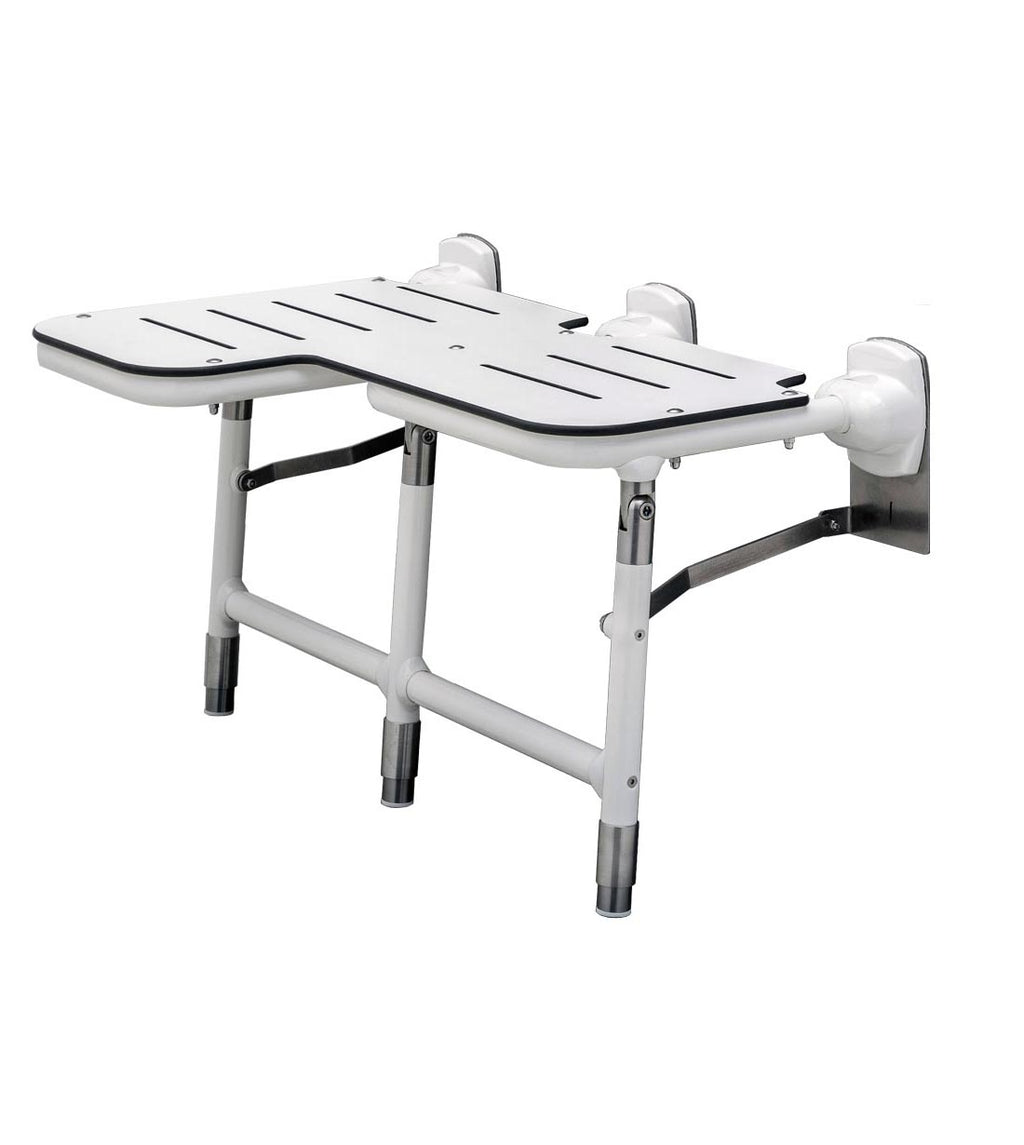 Bobrick B-918116R Folding Shower Bariatric Seat, Left — product view