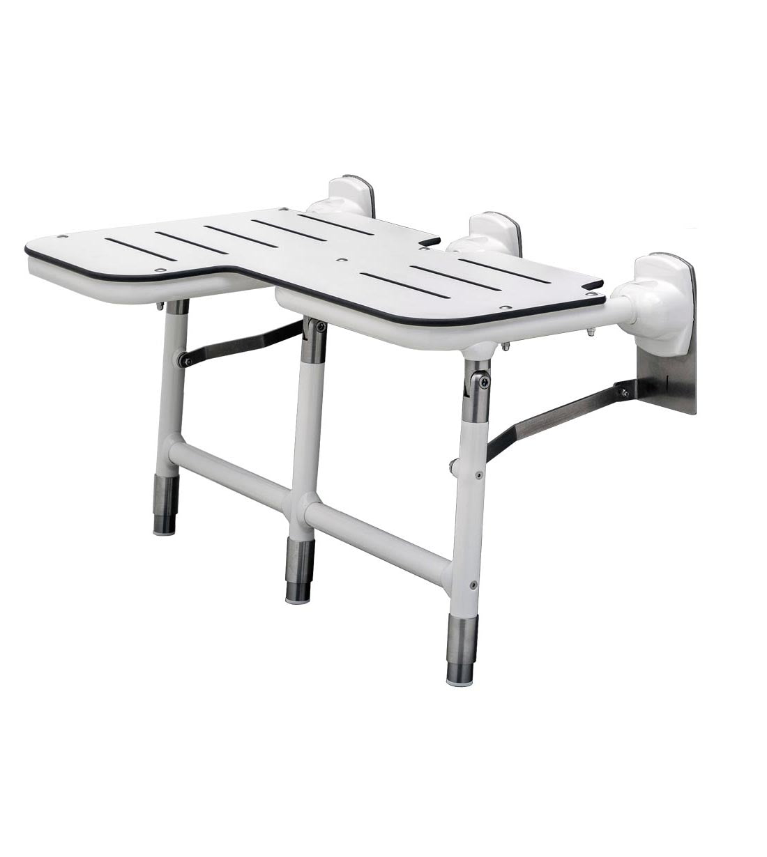 Bobrick B-918116R Folding Shower Bariatric Seat, Left — product view