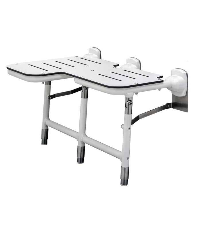Bobrick B-918116R Folding Shower Bariatric Seat, Left — product view