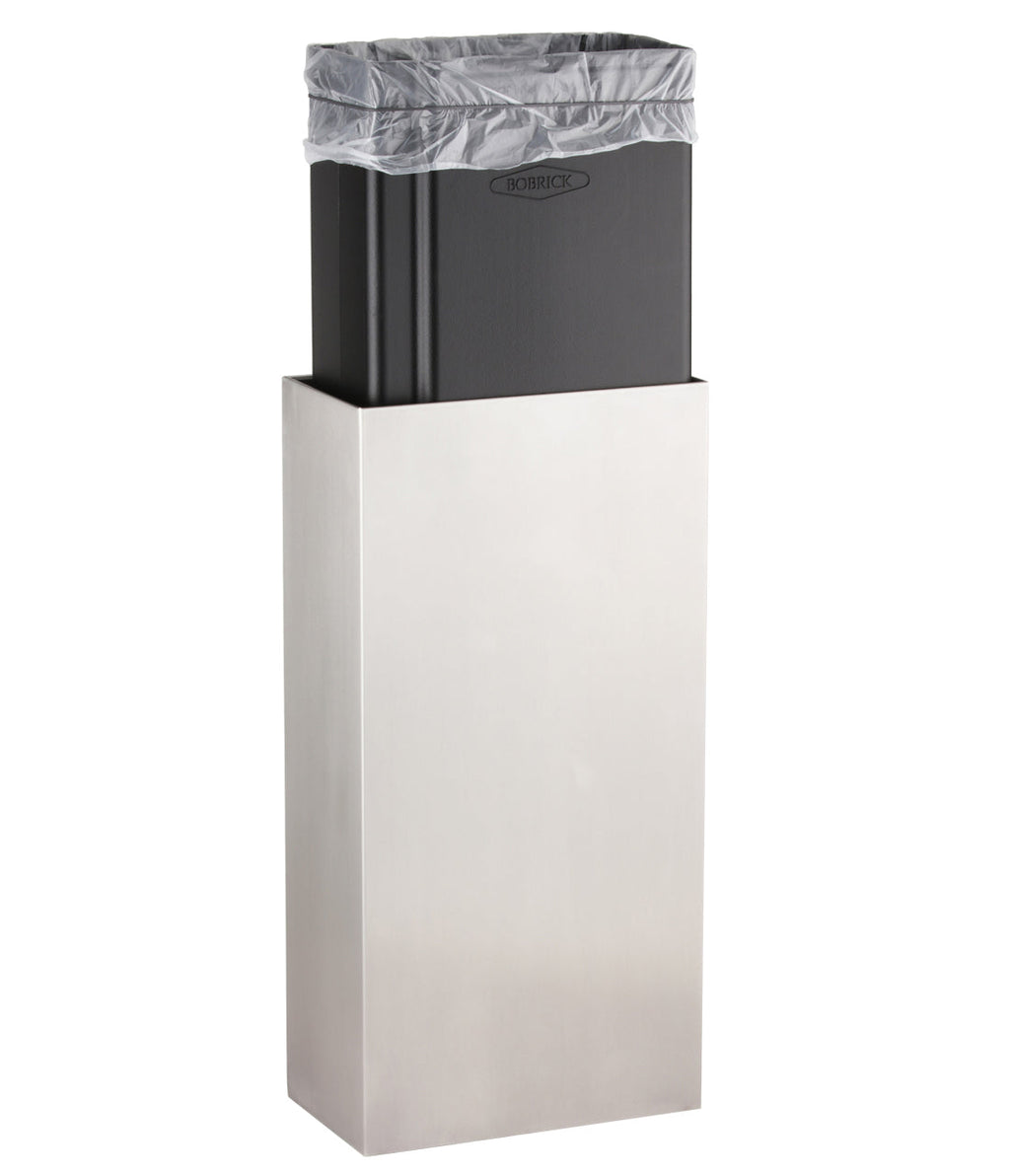 Bobrick B-9279 FINO Surface-Mounted Waste Receptacle, 6 gal. — view 3