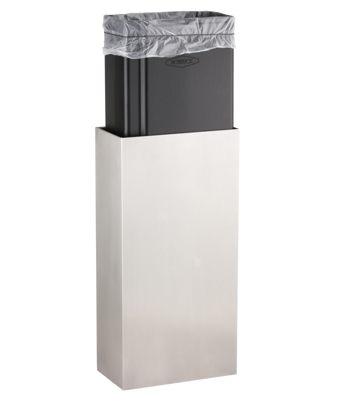 Bobrick B-9279 FINO Surface-Mounted Waste Receptacle, 6 gal. — view 3