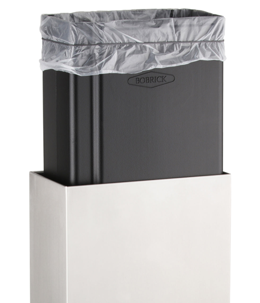 Bobrick B-9279 FINO Surface-Mounted Waste Receptacle, 6 gal. — view 4