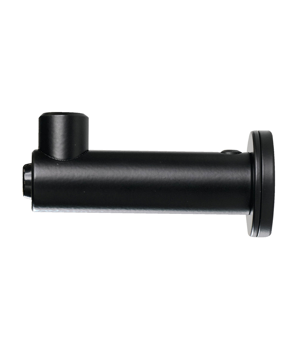 Bobrick B-9541.MBLK FINO Surface-Mounted Coat Hook with Bumper, Matte Black — alternate view 4