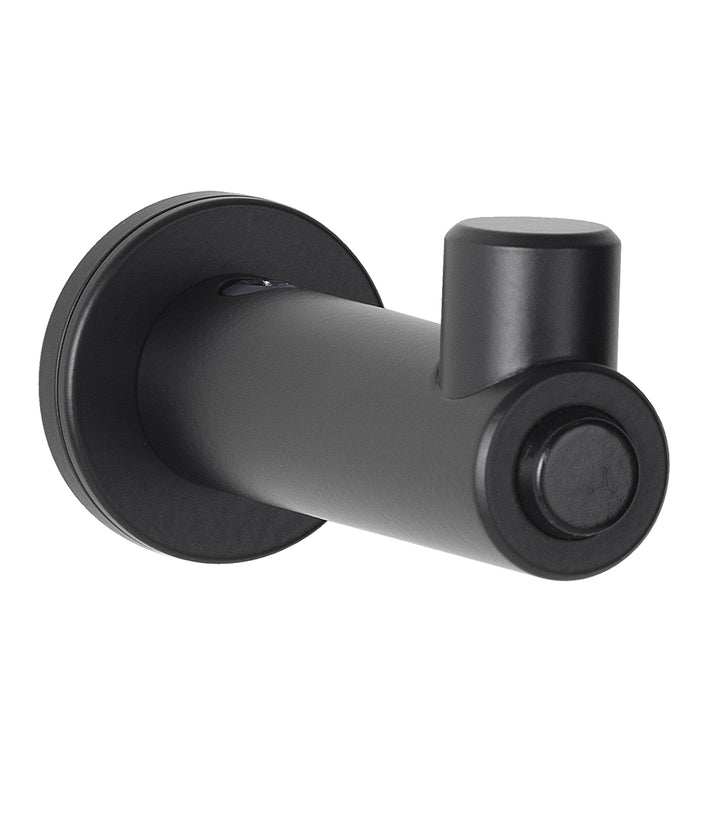 Bobrick B-9541.MBLK FINO Surface-Mounted Coat Hook with Bumper, Matte Black — product view