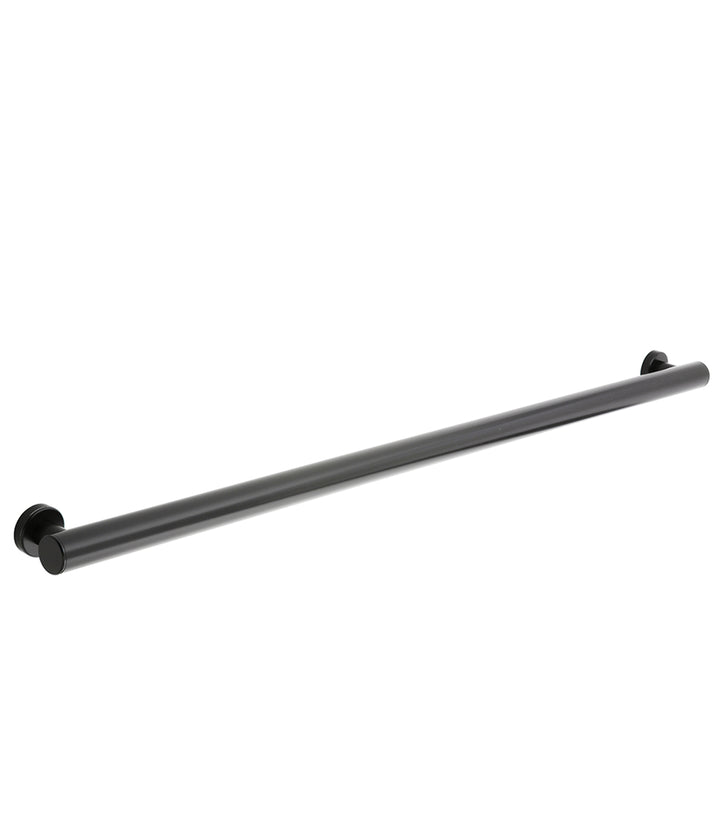 Bobrick B-9806.MBLK Straight Grab Bar, 1-1/2" Diameter, Fino Collection, Matte Black - 42" Length — product view