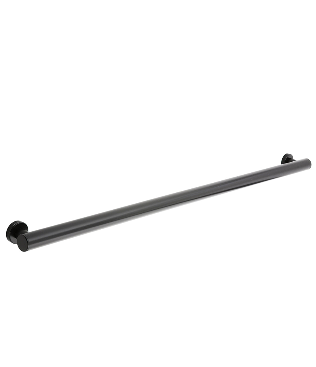Bobrick B-9806.MBLK Straight Grab Bar, 1-1/2" Diameter, Fino Collection, Matte Black - 24" Length — product view