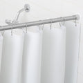 Bobrick B-204-2 Shower Curtain, 42" W x 72" H, White, Order 7 Hooks Separately — product view