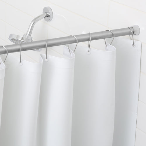 Bobrick B-204-2 Shower Curtain, 42" W x 72" H, White, Order 7 Hooks Separately — product view