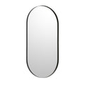 Bobrick B-105 2448.MBLK Pill Shaped Matte Black Mirror 24" x 48" — product view