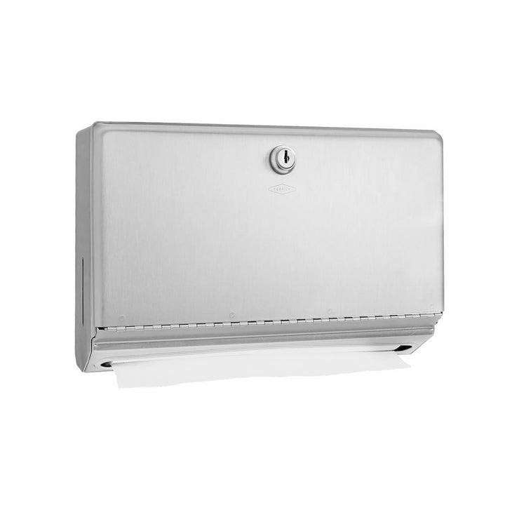 Bobrick B-26212 Paper Towel Dispenser, 200 C-Fold or Multifold, Tumbler Lock — product view