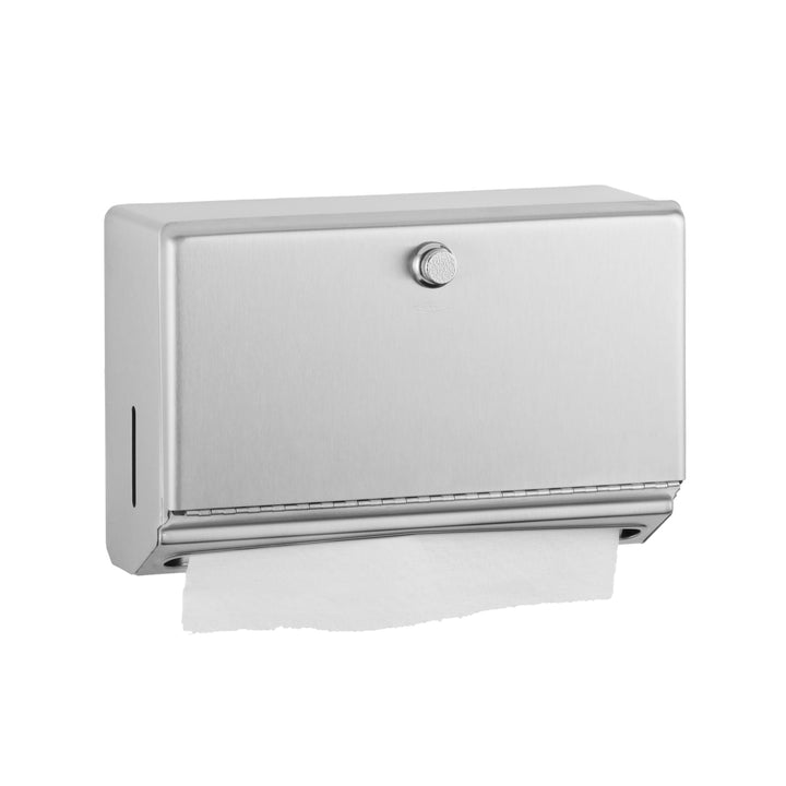 Bobrick B-2621 Paper Towel Dispenser, 200 C-Fold or Multifold, Knob Latch — product view