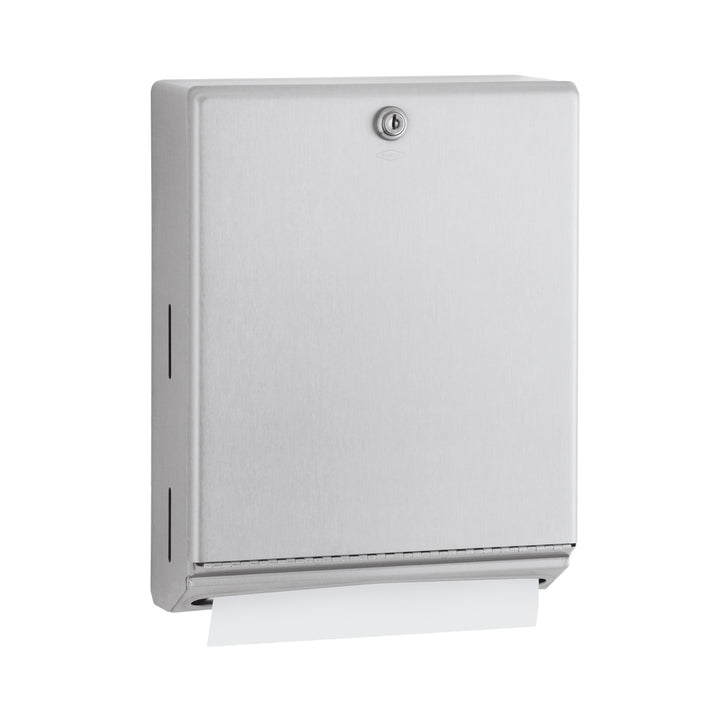 Bobrick B-262 Paper Towel Dispenser, 400 C-Fold or Multifold, Tumbler Lock — product view