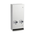 Bobrick B-2706T Surface-Mounted Push-Button Napkin/Tampon Vendor, Token Operation — product view
