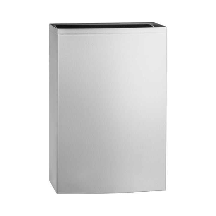 Bobrick B-277 Waste Receptacle, Stainless Steel, 12.75-Gal. — product view