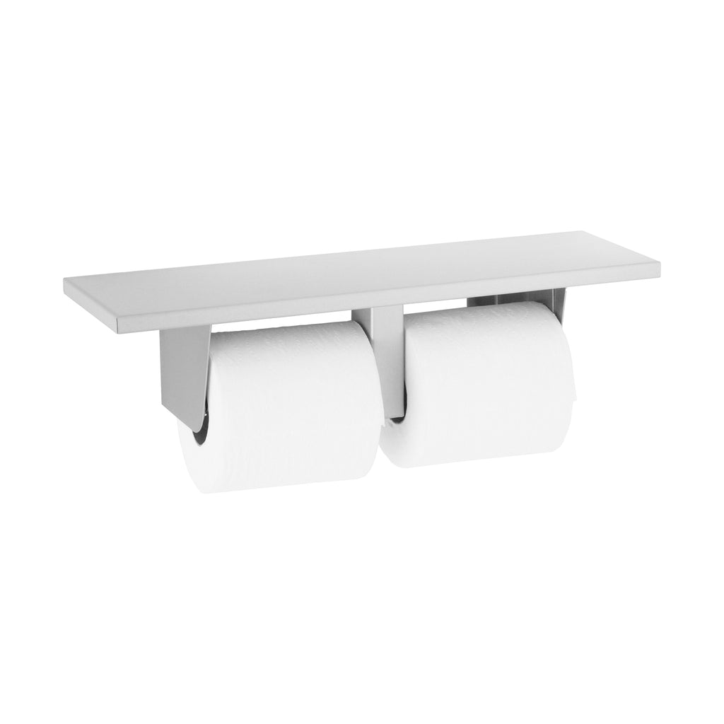 Bobrick B-2840 Shelf with Double-Roll Toilet Tissue Dispenser — alternate view 2