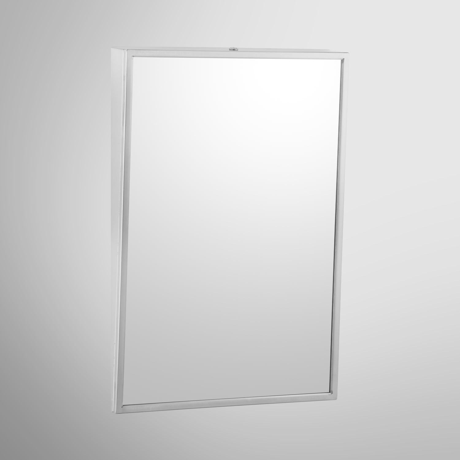 Bobrick B-293 1830 Fixed-Tilt Mirror, Stainless Steel Frame – 18" Wide x 30" High — product view