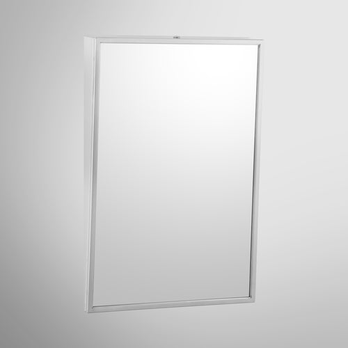 Bobrick B-293 1830 Fixed-Tilt Mirror, Stainless Steel Frame – 18" Wide x 30" High — product view