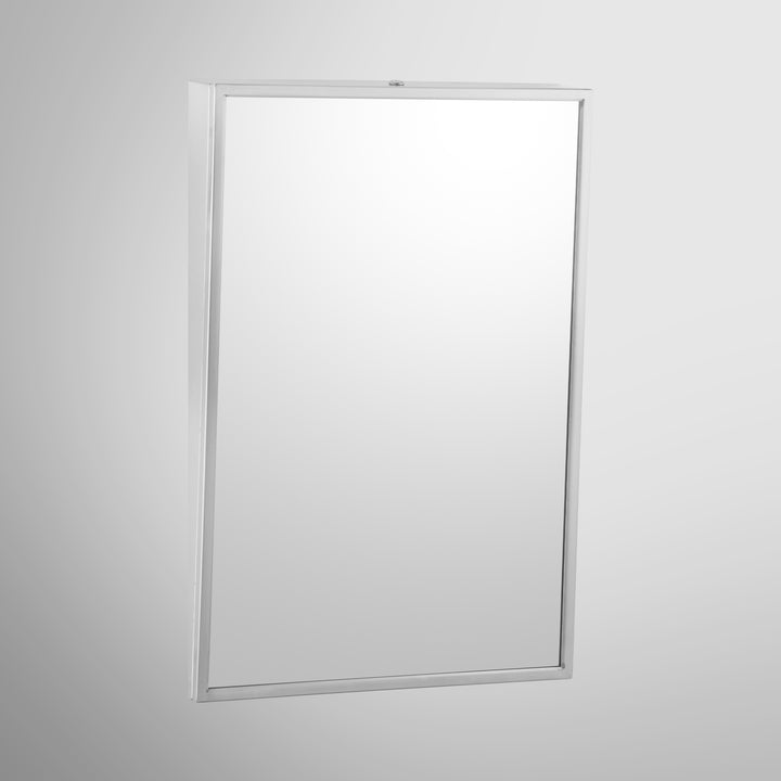 Bobrick B-293 1830 Fixed-Tilt Mirror, Stainless Steel Frame – 18" Wide x 30" High — product view