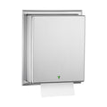 Bobrick B-29744 Automatic, Universal Semi-Recessed Roll Paper Towel Dispenser — product view