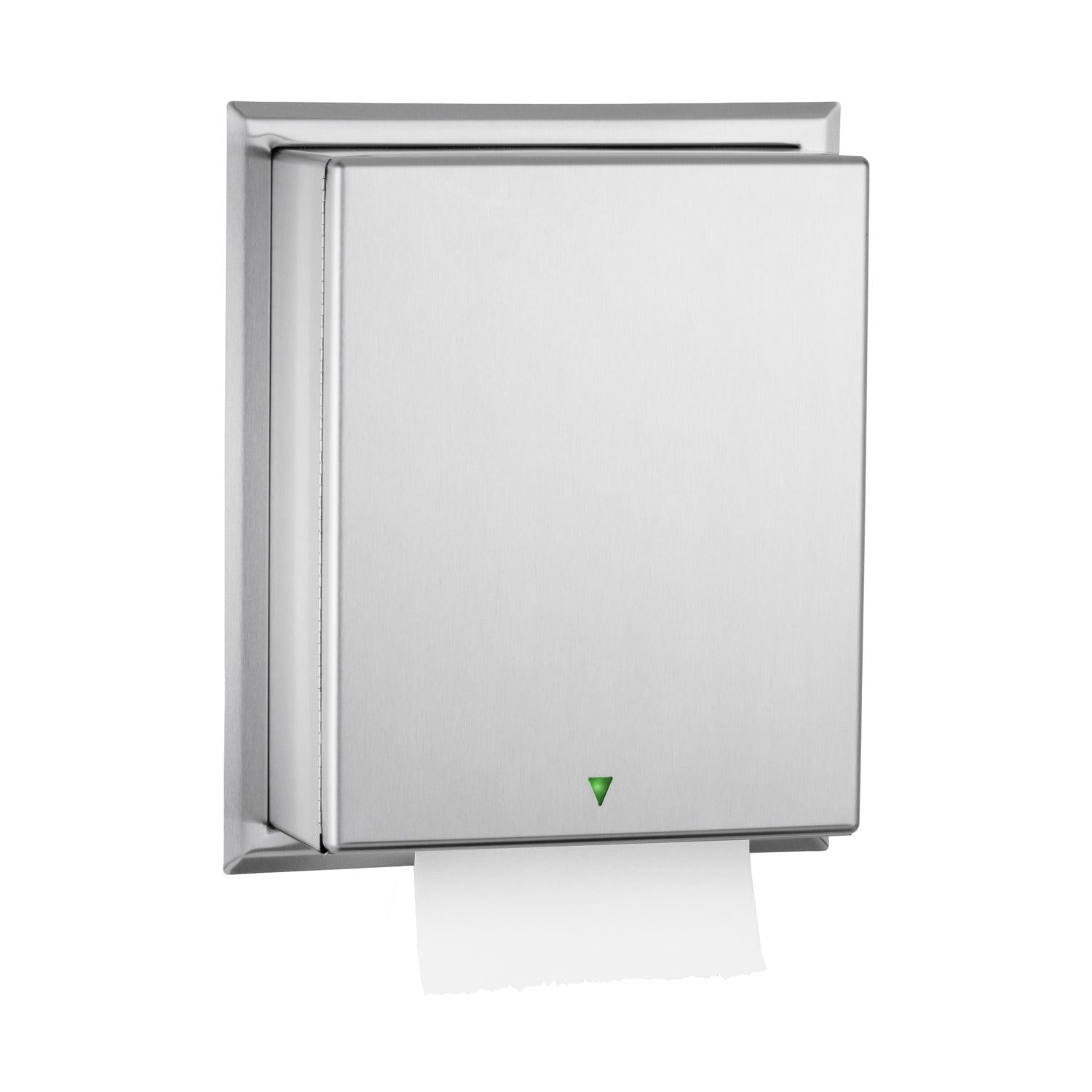 Bobrick B-29744 Automatic, Universal Semi-Recessed Roll Paper Towel Dispenser — product view