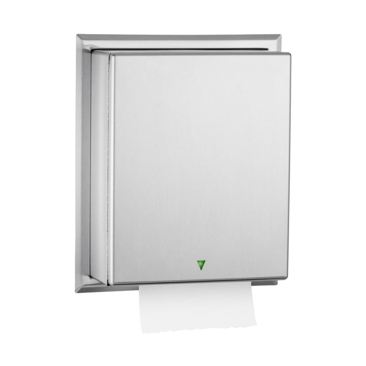 Bobrick B-29744 Automatic, Universal Semi-Recessed Roll Paper Towel Dispenser — product view