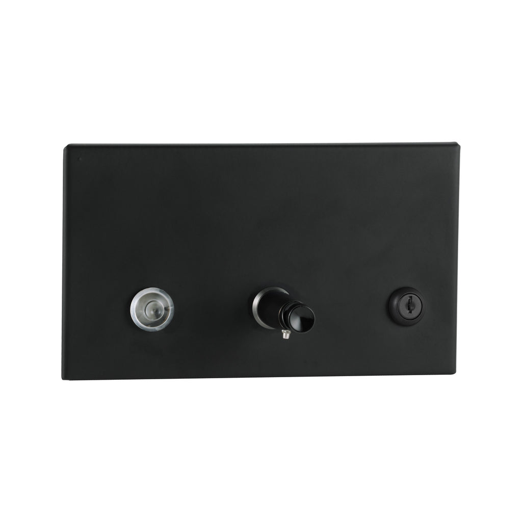 Bobrick B-306.MBLK Recessed Soap Dispenser, 45-fl. Oz, Matte Black — product view