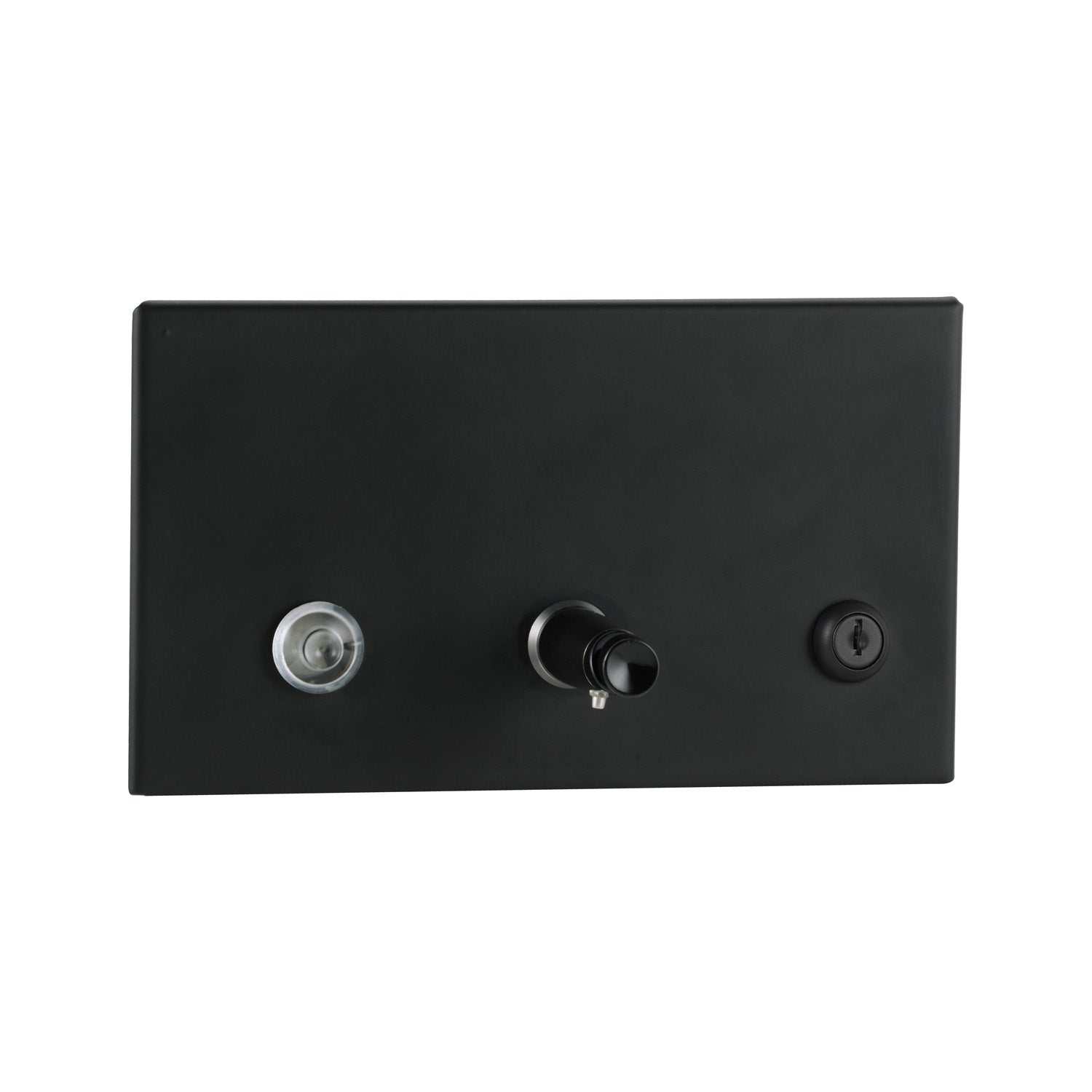 Bobrick B-306.MBLK Recessed Soap Dispenser, 45-fl. Oz, Matte Black — product view