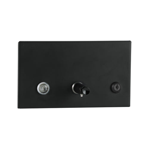 Bobrick B-306.MBLK Recessed Soap Dispenser, 45-fl. Oz, Matte Black — product view