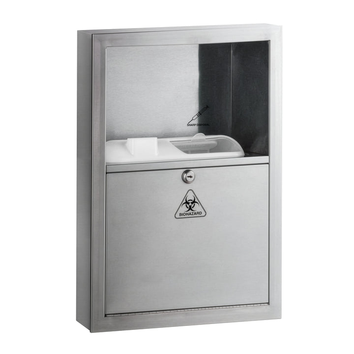 Bobrick B-350169 Sharps Disposal, Surface-Mounted (Not available in Canada) — product view