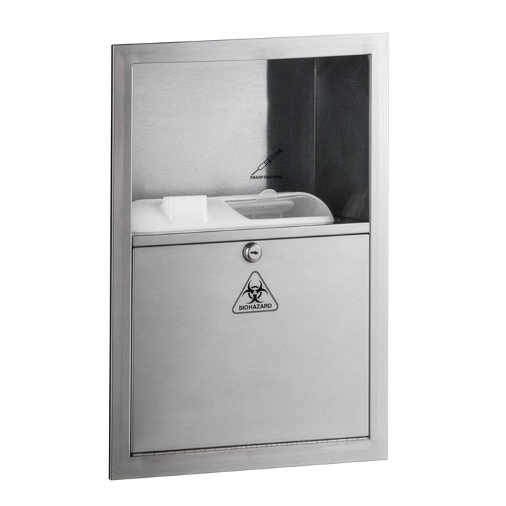 Bobrick B-35016 Sharps Disposal, Recessed (Not available in Canada) — product view